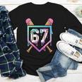 Baseball Ice Cream Drip 67 Player Dabbing Six Seven Boys Youth Long Sleeve Tee Baseball Ice Cream Drip 67 Player Dabbing Six Seven Boys Youth Long Sleeve Tee