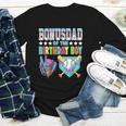 Baseball Ice Cream Drip Bonus Dad Of The Birthday Boy Youth Long Sleeve Tee