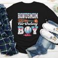 Baseball Ice Cream Drip Bonus Mom Of The Birthday Boy Youth Long Sleeve Tee