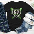 Baseball Ice Cream Drip Number 67 Player 67th Birthday Kids Youth Long Sleeve Tee Baseball Ice Cream Drip Number 67 Player 67th Birthday Kids Youth Long Sleeve Tee