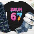 Baseball Ice Cream Drip Number 67 Player Or 67th Birthday Youth Long Sleeve Tee Baseball Ice Cream Drip Number 67 Player Or 67th Birthday Youth Long Sleeve Tee