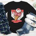Baseball Ice Cream Drip Baseball Strawberry For Youth Red Youth Long Sleeve Tee Baseball Ice Cream Drip Baseball Strawberry For Youth Red Youth Long Sleeve Tee