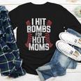 Baseball Joke Tee I Hit Bombs For Hot Moms Player Pitcher Youth Long Sleeve Tee Baseball Joke Tee I Hit Bombs For Hot Moms Player Pitcher Youth Long Sleeve Tee