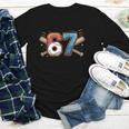 Baseball Lover Drip Number 67 Player 67th Birthday Meme Youth Long Sleeve Tee