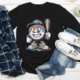 Baseball Mascot Attitude Graffiti Splash Bat Cap Youth Long Sleeve Tee Baseball Mascot Attitude Graffiti Splash Bat Cap Youth Long Sleeve Tee