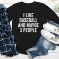 I Like Baseball And Maybe 3 People Baseball Player Youth Long Sleeve Tee I Like Baseball And Maybe 3 People Baseball Player Youth Long Sleeve Tee
