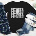 Baseball Pitcher Player Team Sport Lover Family Friends Fans Youth Long Sleeve Tee
