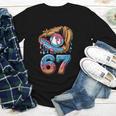 Baseball Player 67 Number 67th Sports Ice Cream Drip Youth Long Sleeve Tee