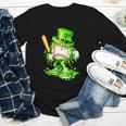 Baseball Player Ice Cream Drip Shamrocks St Patrick's Day Youth Long Sleeve Tee Baseball Player Ice Cream Drip Shamrocks St Patrick's Day Youth Long Sleeve Tee