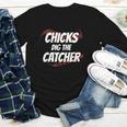 Baseball Seams Chicks Dig The Catcher Youth Long Sleeve Tee Baseball Seams Chicks Dig The Catcher Youth Long Sleeve Tee