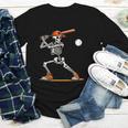 Baseball Skeleton Spooky Boys Halloween Baseball Player Youth Long Sleeve Tee Baseball Skeleton Spooky Boys Halloween Baseball Player Youth Long Sleeve Tee