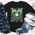 Baseball St Patricks Day Boys Girls Men Women Shamrock Green Youth Long Sleeve Tee