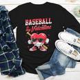 Baseball Is My Valentine Shirt Heart Drip Baseball Lovers Youth Long Sleeve Tee