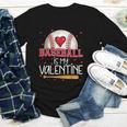 Baseball Is My Valentine Valentines Day Men Boys Kids Teen Youth Long Sleeve Tee
