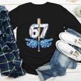 Blue Camo Baseball 67 Six Seven Camo Ice Cream Drip Boy Teen Youth Long Sleeve Tee