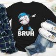 Boys Baseball Graphic Tee Teen Apparel Cute Meme Bruh Youth Long Sleeve Tee Boys Baseball Graphic Tee Teen Apparel Cute Meme Bruh Youth Long Sleeve Tee