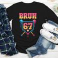 Bruh Baseball Ice Cream Drip Number 67 Player 67th Birthday Youth Long Sleeve Tee Bruh Baseball Ice Cream Drip Number 67 Player 67th Birthday Youth Long Sleeve Tee