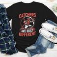 Catchers Are Built Different Baseball Catcher Youth Long Sleeve Tee Catchers Are Built Different Baseball Catcher Youth Long Sleeve Tee