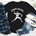 Christian Jesus Saves Baseball Pitcher Heaven 01 Sports Youth Long Sleeve Tee Christian Jesus Saves Baseball Pitcher Heaven 01 Sports Youth Long Sleeve Tee