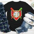 Christmas Baseball Ice Cream Drip Men Women Kids Youth Long Sleeve Tee