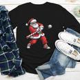 Christmas Baseball Player Santa Xmas Boys Men Toddler Youth Long Sleeve Tee