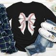 Cute Baseball Coquette Bow For Women Girls Baseball Mama Mom Youth Long Sleeve Tee Cute Baseball Coquette Bow For Women Girls Baseball Mama Mom Youth Long Sleeve Tee