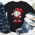 Cute Game Day Baseball Ice Cream Drip Valentine Love XOXO Youth Long Sleeve Tee
