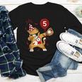 Dabbing Cool Cat Baseball 5th Birthday Youth Long Sleeve Tee Dabbing Cool Cat Baseball 5th Birthday Youth Long Sleeve Tee