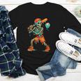 Halloween Baseball Skeleton Ice Cream Drip Baseball Boys Kid Youth Long Sleeve Tee
