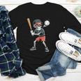 Halloween Skeleton Playing Baseball 67 Six Seven Meme Youth Long Sleeve Tee Halloween Skeleton Playing Baseball 67 Six Seven Meme Youth Long Sleeve Tee