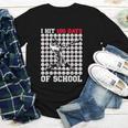 I Hit 100 Days Of School Baseball 100th Day Boys Kids Youth Long Sleeve Tee