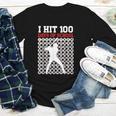 I Hit 100 Days Of School Baseball 100 Day Of School Youth Long Sleeve Tee