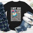 I Hit 100 Days Of School Baseball Ice Cream Drip Boys Girls Youth Long Sleeve Tee I Hit 100 Days Of School Baseball Ice Cream Drip Boys Girls Youth Long Sleeve Tee