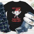 Hit Hard Run Fast Turn Left Baseball Player Youth Long Sleeve Tee Hit Hard Run Fast Turn Left Baseball Player Youth Long Sleeve Tee