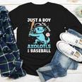 Just A Boy Who Loves Axolotls & Baseball Youth Long Sleeve Tee Just A Boy Who Loves Axolotls & Baseball Youth Long Sleeve Tee