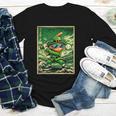 Leprechaun Playing Baseball Japanese Art St Patricks Day Youth Long Sleeve Tee