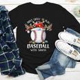 Most Likely To Play Baseball With Santa Christmas Xmas Youth Long Sleeve Tee