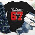 Number 67 Numbered Six Seven Baseball Jersey Style Team 67 Youth Long Sleeve Tee