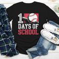 Retro 100 Days Of School Baseball Teacher Student 100 Days Youth Long Sleeve Tee