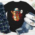 Retro Vintage Baseball Hot Dogs Youth Long Sleeve Tee