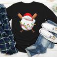 Santa Sports For Men Boys Christmas Baseball Player Youth Long Sleeve Tee Santa Sports For Men Boys Christmas Baseball Player Youth Long Sleeve Tee