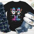 Six Seven Baseball Ice Cream Drip 6 7 Meme Gen Alpha Slang Youth Long Sleeve Tee