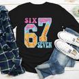 Six Seven Drip Baseball Player Number 67 Or 67th Birthday Youth Long Sleeve Tee