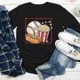 Smiling Baseball Popcorn And Hot-Dog Cartoon Apparel Youth Long Sleeve Tee Smiling Baseball Popcorn And Hot-Dog Cartoon Apparel Youth Long Sleeve Tee