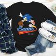 Sonic The Hedgehog Sonic Baseball Est 1991 Youth Long Sleeve Tee