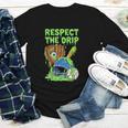 Spooky Zombie Respect The Drip Baseball Halloween Youth Long Sleeve Tee Spooky Zombie Respect The Drip Baseball Halloween Youth Long Sleeve Tee