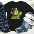 St Patrick’s Day Baseball Shamrock Player Youth Long Sleeve Tee