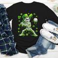 St Patricks Day Baseball Skeleton Irish Leprechaun Hat Boys Youth Long Sleeve Tee