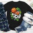 St Patricks Day Shamrock Basketball Baseball Football Soccer Youth Long Sleeve Tee