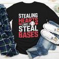 Stealing Hearts Like I Steal Bases Cute Baseball Kids Youth Long Sleeve Tee Stealing Hearts Like I Steal Bases Cute Baseball Kids Youth Long Sleeve Tee